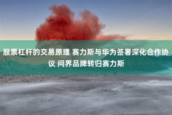 股票杠杆的交易原理 赛力斯与华为签署深化合作协议 问界品牌转归赛力斯