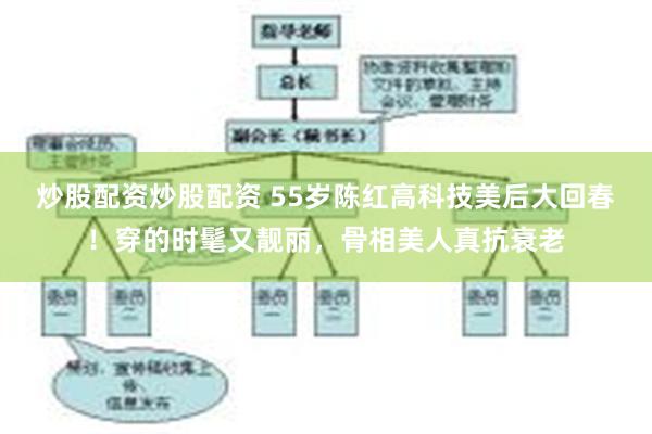 炒股配资炒股配资 55岁陈红高科技美后大回春！穿的时髦又靓丽，骨相美人真抗衰老