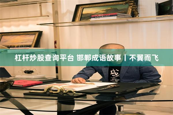 杠杆炒股查询平台 邯郸成语故事丨不翼而飞